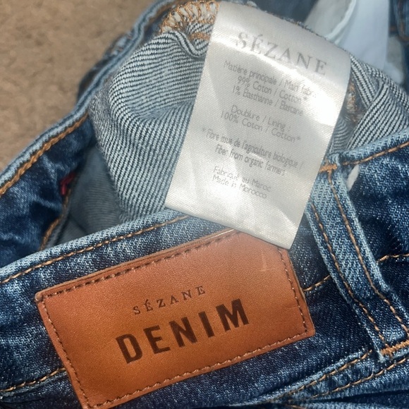 Sezane Parfait Slim Ankle Mid Rise Jeans 23 - Picture 6 of 7